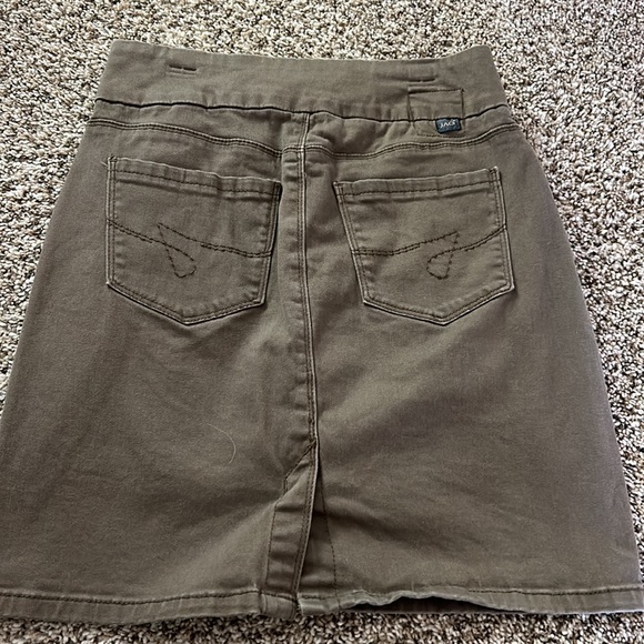 Brown JAG denim skirt with pockets- size 2 - Picture 2 of 2